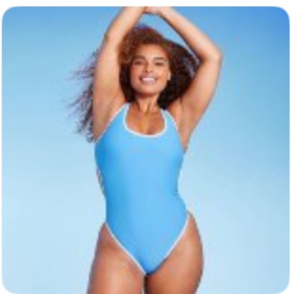 Women's Blue One-Piece Swimsuit